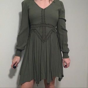 Love fire green dress